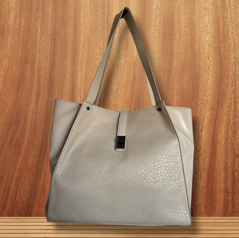 MEXX Women's Light Taupe PU Leather Tote/Bucket Shoulder Bag - Picture 3 of 16